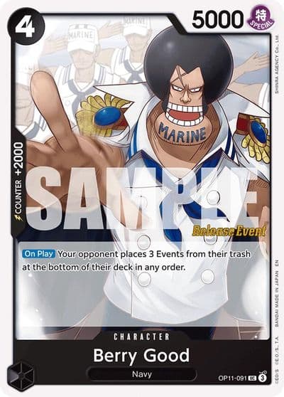 Berry Good A Fist of Divine Speed Release Event Cards One Piece card