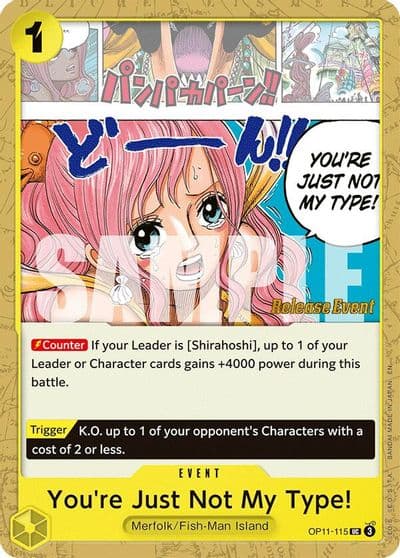 Youre Just Not My Type A Fist of Divine Speed Release Event Cards One Piece card