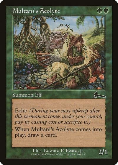 Multanis Acolyte Urza's Legacy Magic card