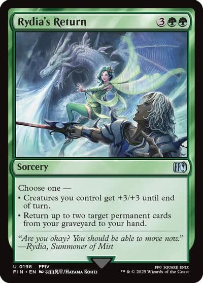Rydias Return FINAL FANTASY Magic card