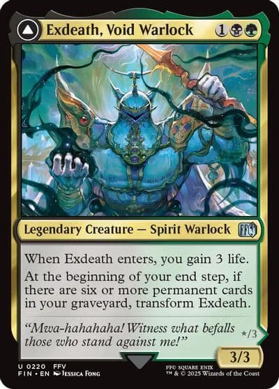 Exdeath Void Warlock FINAL FANTASY Magic card