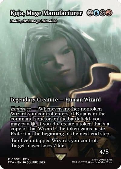 Kuja Mage Manufacturer Inalla Archmage Ritualist Showcase FINAL FANTASY: Through the Ages Magic card