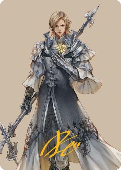 Dion Bahamuts Dominant Art Card Gold Stamped Signature Art Series: FINAL FANTASY Magic card