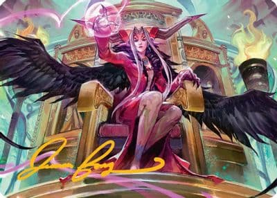 Sorceresss Schemes Art Card Gold Stamped Signature Art Series: FINAL FANTASY Magic card