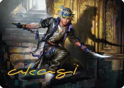 Locke Cole Art Card Gold Stamped Signature Art Series: FINAL FANTASY Magic card