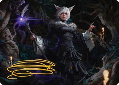 Yshtola Nights Blessed Art Card 21 Gold Stamped Signature Art Series: FINAL FANTASY Magic card