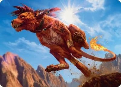 Red XIII Proud Warrior Art Card Art Series: FINAL FANTASY Magic card