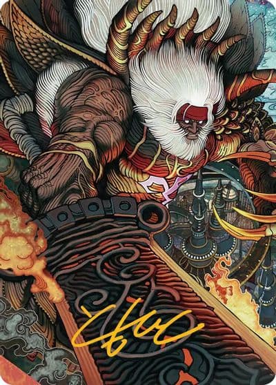 Braskas Final Aeon Art Card Gold Stamped Signature Art Series: FINAL FANTASY Magic card
