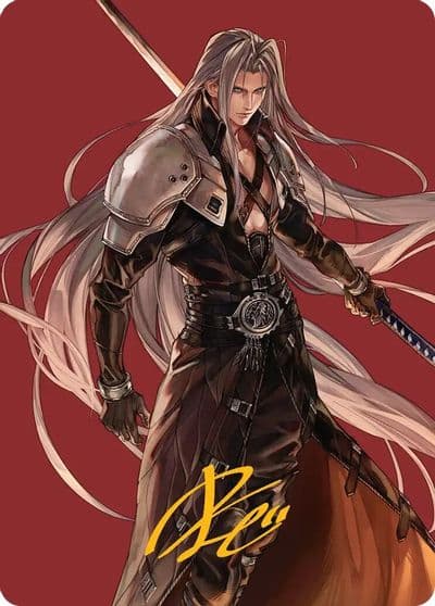Sephiroth Fabled SOLDIER Art Card Gold Stamped Signature Art Series: FINAL FANTASY Magic card