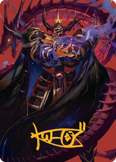 Golbez Crystal Collector Art Card Gold Stamped Signature Art Series: FINAL FANTASY Magic card