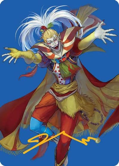 Kefka Court Mage Art Card Gold Stamped Signature Art Series: FINAL FANTASY Magic card