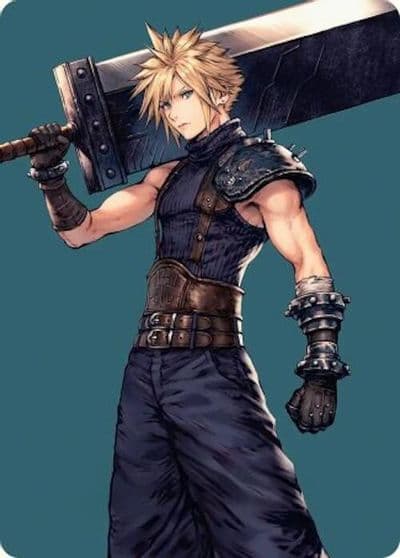 Cloud Ex SOLDIER Art Card Art Series: FINAL FANTASY Magic card