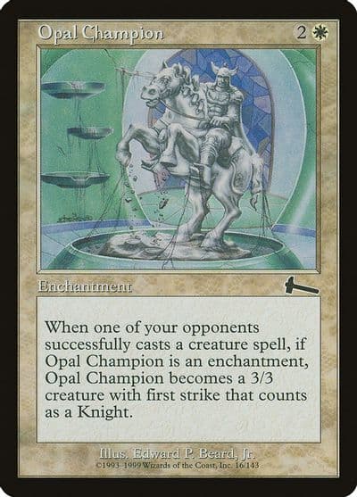 Opal Champion Urza's Legacy Magic card