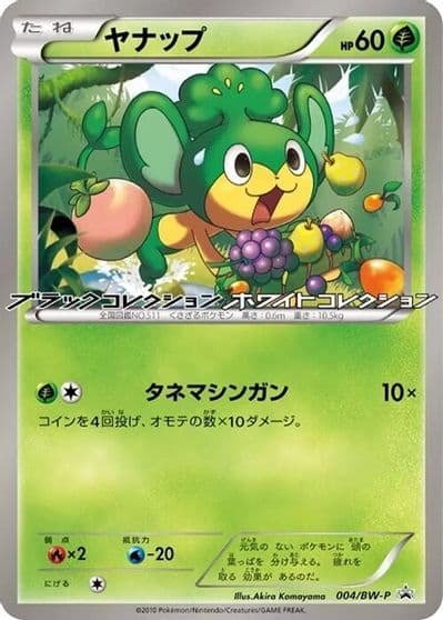 Pansage BW-P Promotional cards Pokemon card