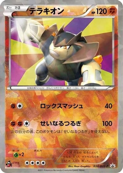 Terrakion BW-P Promotional cards Pokemon card