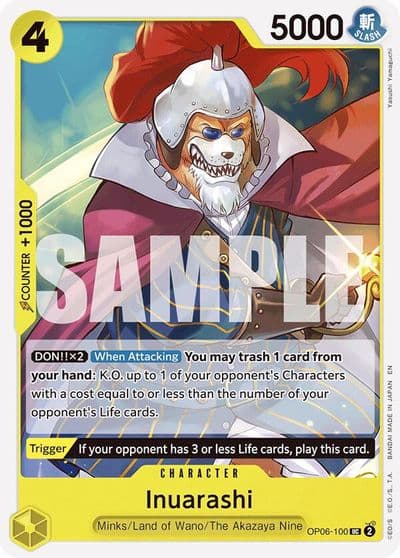 Inuarashi Reprint Starter Deck 28: GREEN/YELLOW Yamato One Piece card