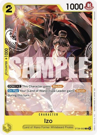 Izo Starter Deck 28: GREEN/YELLOW Yamato One Piece card