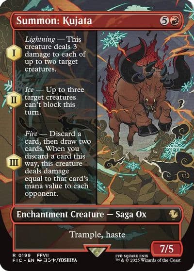 Summon Kujata Borderless Commander: FINAL FANTASY Magic card