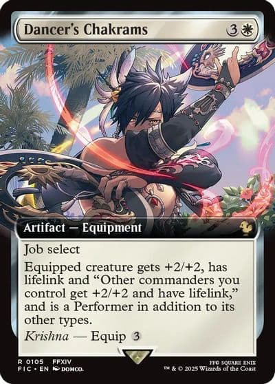 Dancers Chakrams Extended Art Commander: FINAL FANTASY Magic card