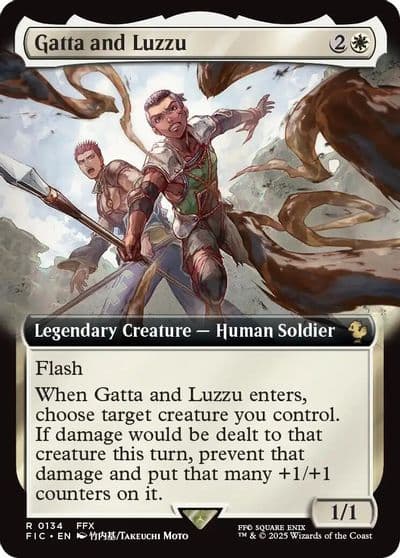 Gatta and Luzzu Extended Art Commander: FINAL FANTASY Magic card