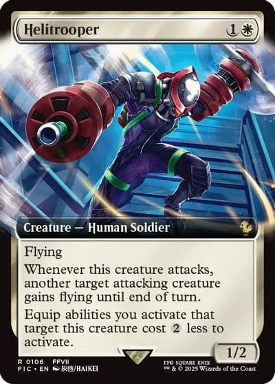 Helitrooper Extended Art Commander: FINAL FANTASY Magic card