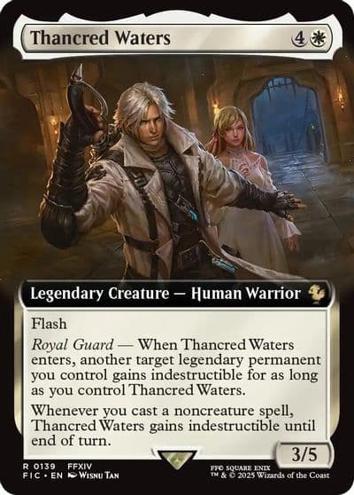 Thancred Waters Extended Art Commander: FINAL FANTASY Magic card