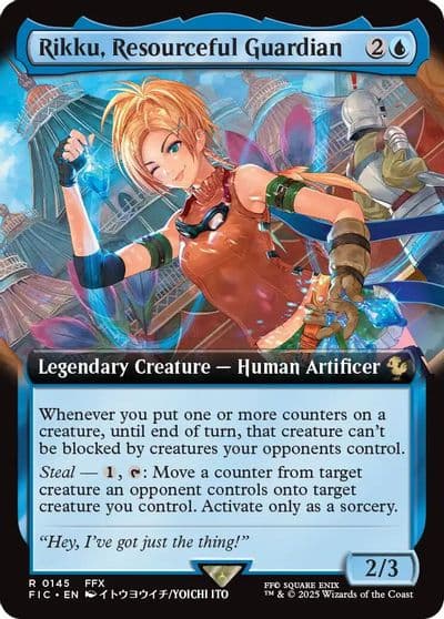 Rikku Resourceful Guardian Extended Art Commander: FINAL FANTASY Magic card