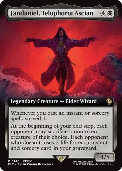 Fandaniel Telophoroi Ascian Extended Art Commander: FINAL FANTASY Magic card