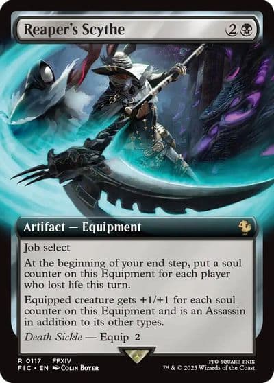Reapers Scythe Extended Art Commander: FINAL FANTASY Magic card