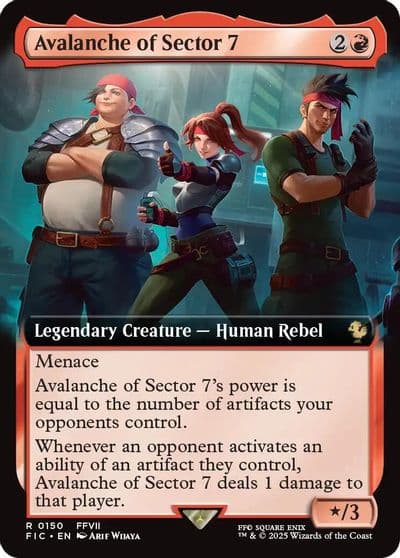 Avalanche of Sector 7 Extended Art Commander: FINAL FANTASY Magic card