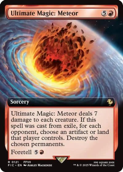 Ultimate Magic Meteor Extended Art Commander: FINAL FANTASY Magic card