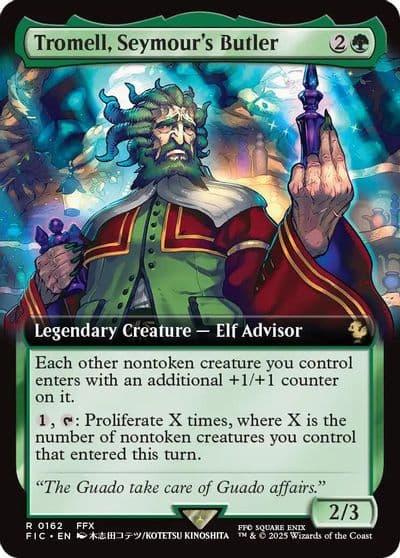 Tromell Seymours Butler Extended Art Commander: FINAL FANTASY Magic card