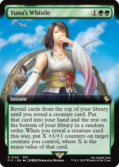 Yunas Whistle Extended Art Commander: FINAL FANTASY Magic card