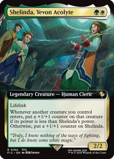 Shelinda Yevon Acolyte Extended Art Commander: FINAL FANTASY Magic card