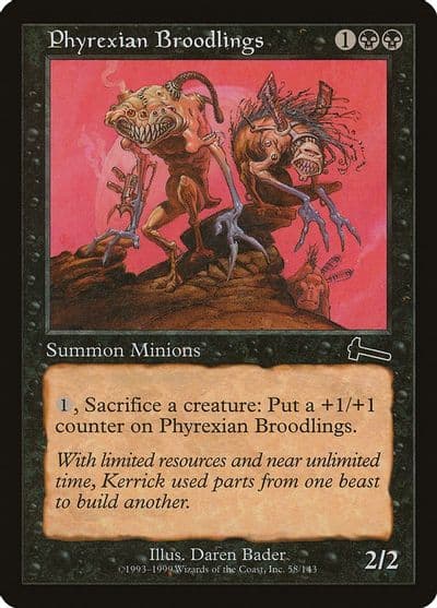 Phyrexian Broodlings Urza's Legacy Magic card