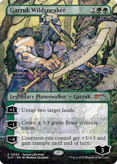 Garruk Wildspeaker Secret Lair Showdown Magic card