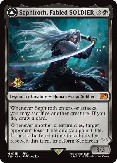Sephiroth Fabled SOLDIER Prerelease Cards Magic card