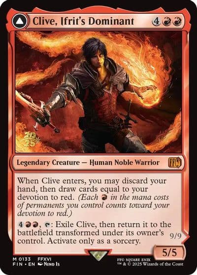 Clive Ifrits Dominant Prerelease Cards Magic card