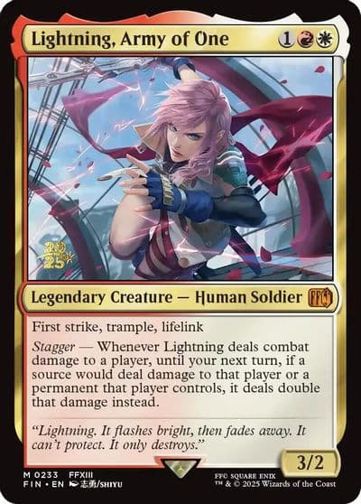 Lightning Army of One Prerelease Cards Magic card