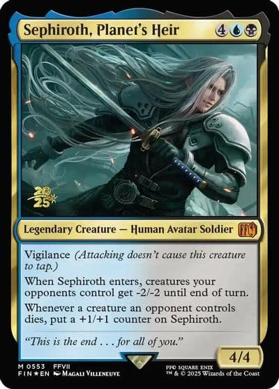 Sephiroth Planets Heir Prerelease Cards Magic card