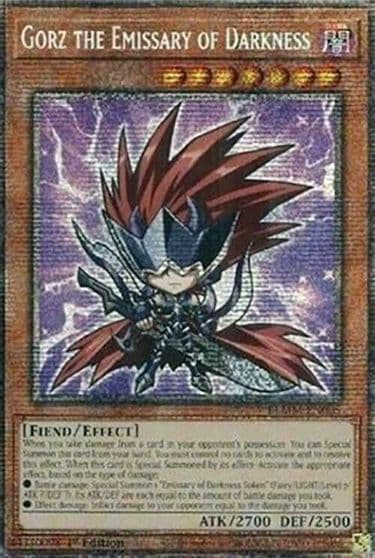 Gorz the Emissary of Darkness Starlight Rare Battles of Legend: Monster Mayhem Yu-Gi-Oh! card