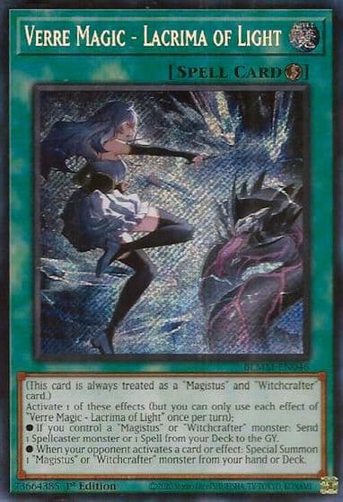 Verre Magic Lacrima of Light Battles of Legend: Monster Mayhem Yu-Gi-Oh! card