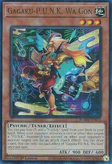 Gagaku PUNK Wa Gon Battles of Legend: Monster Mayhem Yu-Gi-Oh! card