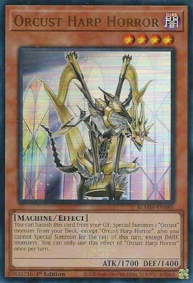 Orcust Harp Horror Battles of Legend: Monster Mayhem Yu-Gi-Oh! card