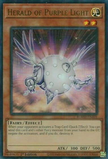Herald of Purple Light Battles of Legend: Monster Mayhem Yu-Gi-Oh! card