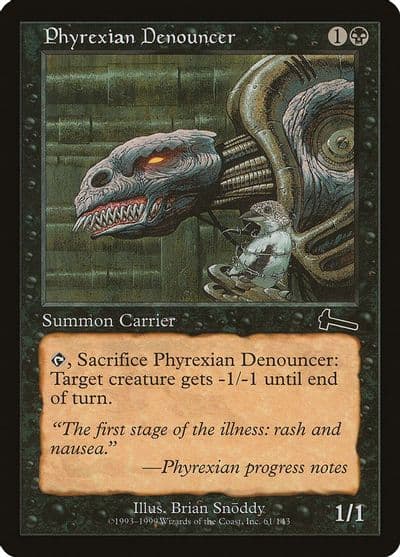 Phyrexian Denouncer Urza's Legacy Magic card