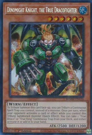 Dinomight Knight the True Dracofighter Battles of Legend: Monster Mayhem Yu-Gi-Oh! card