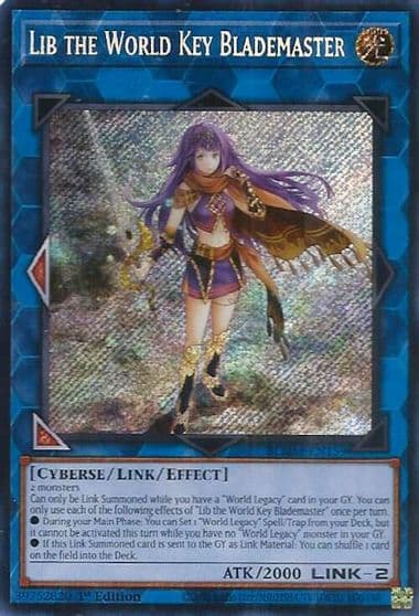 Lib the World Key Blademaster Battles of Legend: Monster Mayhem Yu-Gi-Oh! card