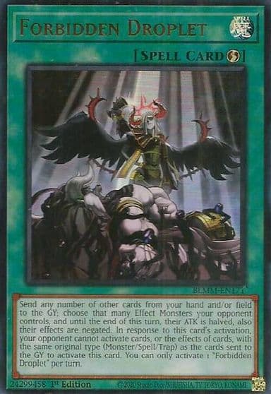Forbidden Droplet Battles of Legend: Monster Mayhem Yu-Gi-Oh! card
