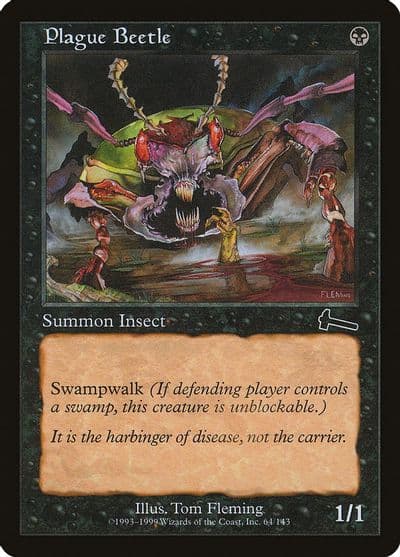 Plague Beetle Urza's Legacy Magic card